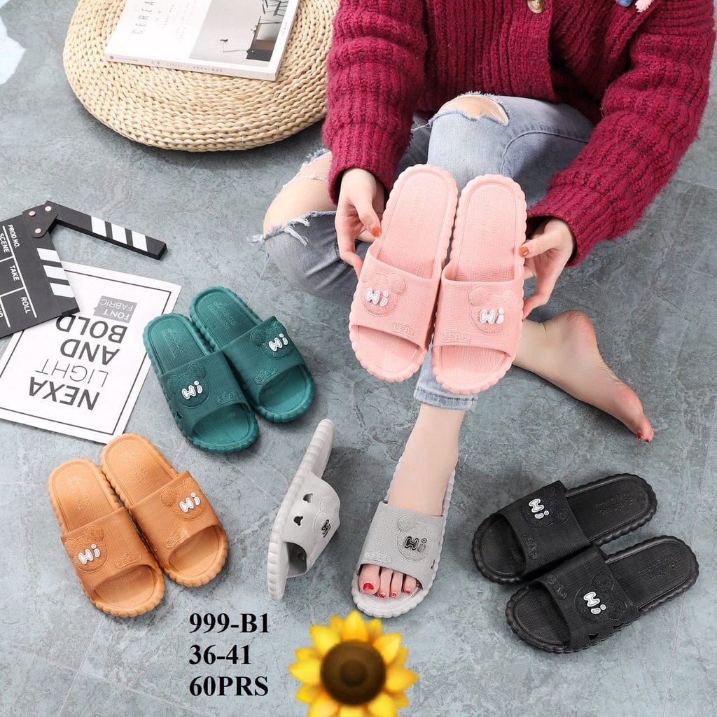 Sandal Karet Jelly Wedges Wanita import Model Terbaru Original Kekinian by AGUNG STYLE Balance 999-B1