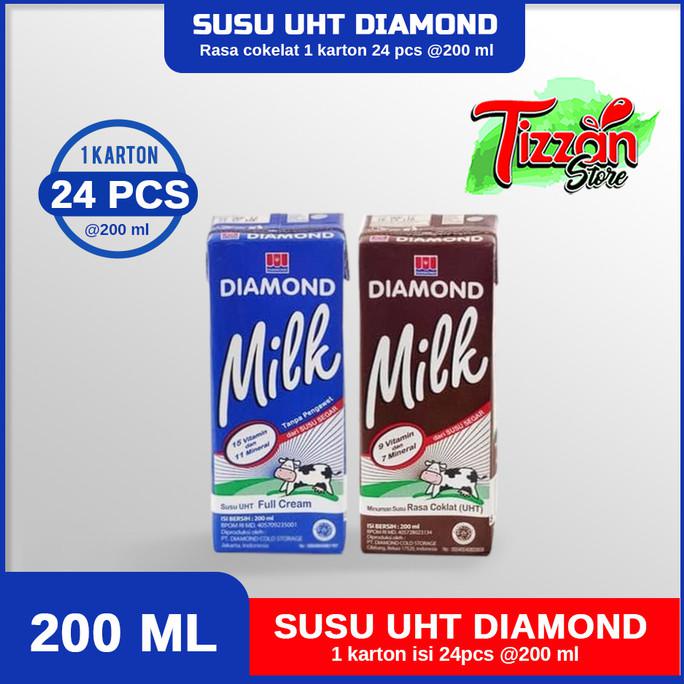 

SUSU DIAMOND UHT 200 ML 1 KARTON / DUS ISI 24PCS - FULLCREAM