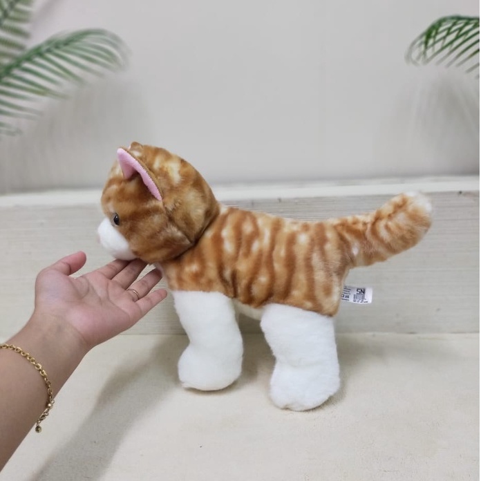 Boneka Floppy Cat 25cm/11&quot;/Boneka Kucing/Animal Boneka/Boneka Cat/Boneka Kucing oren