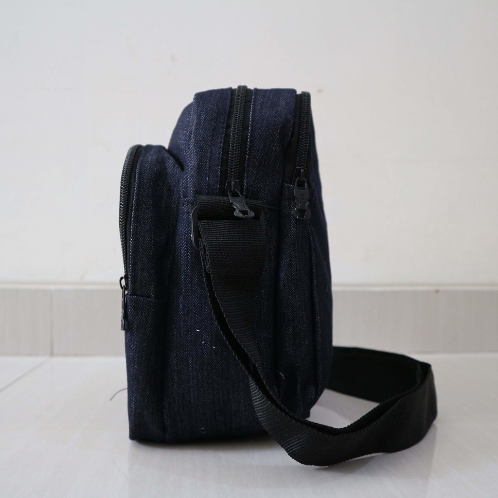 Jual Tas Selempang Slempang Slingbag Kanvas Distro Casual Pria