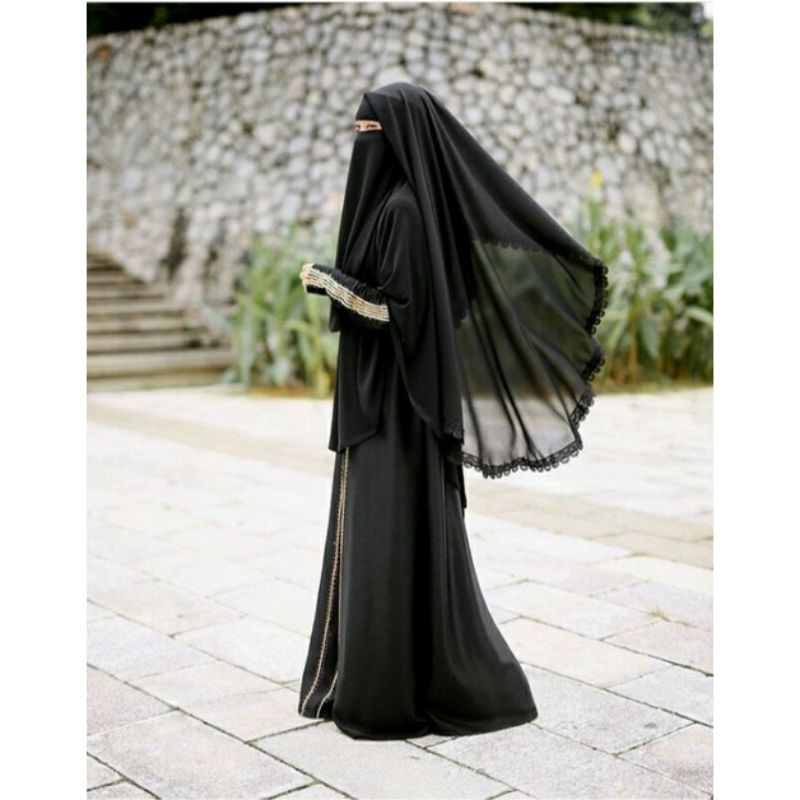 niqob Cadar renda 105cm Niqob purdah yemen niqob cantik