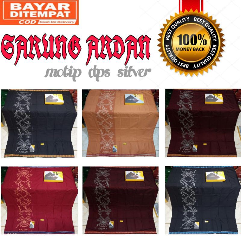 Sarung Ketjubung Ardan Piscos Polester Ardan polos