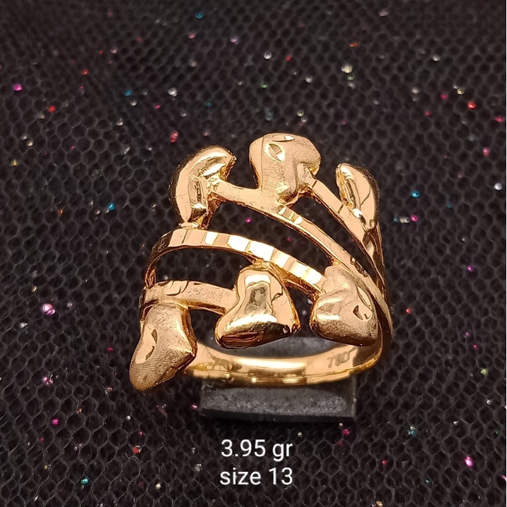 Cincin Emas 17K - 3.95 gr Kadar 750 - 1190