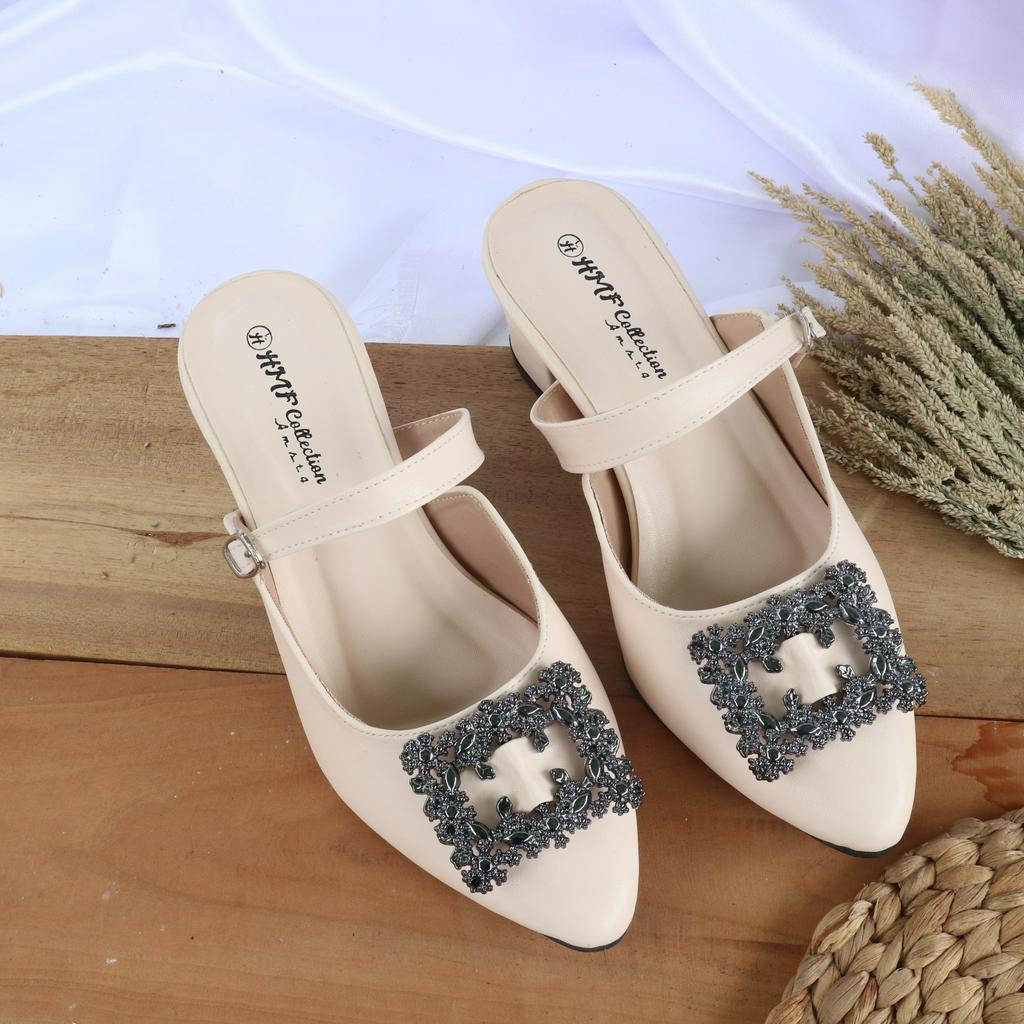 HMF Astriy Heels Mules Wanita RD17