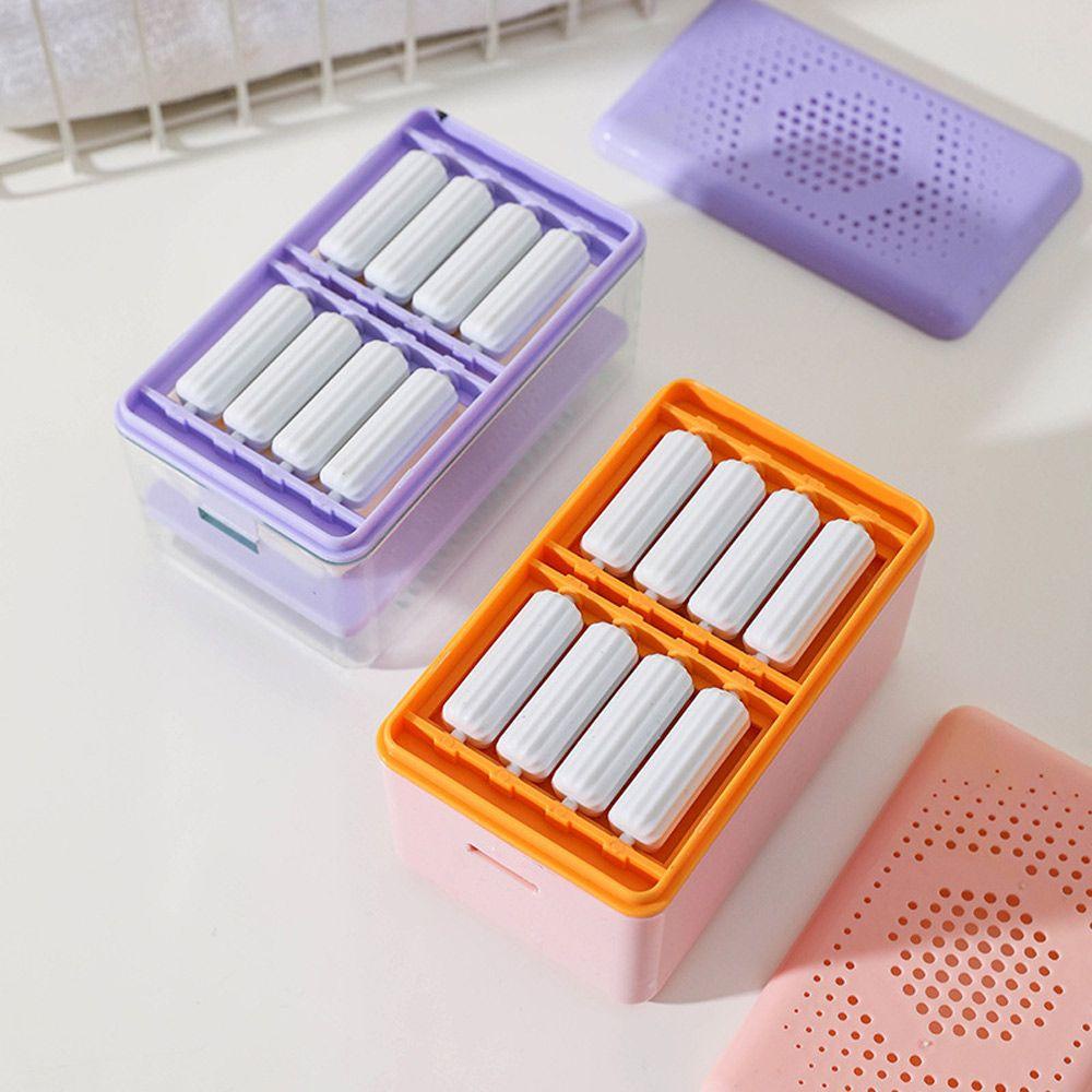 POPULAR Populer Dispenser Sabun Pump Portable Isi Detergen Dengan Sikat Kotak Cairan Pembersih Double Layer