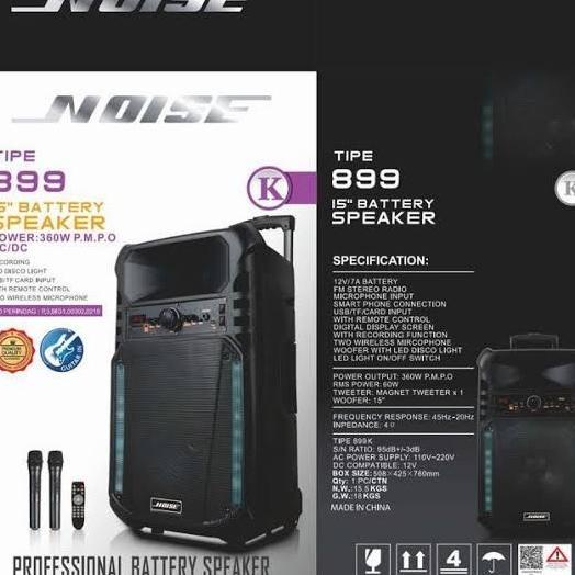 Speaker Bluetooth 899 E Noise Omeriamart