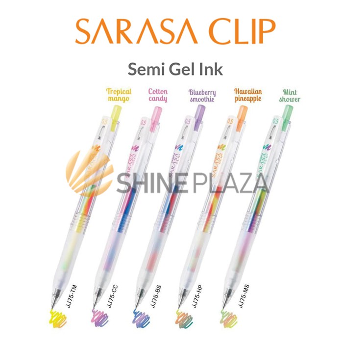 

Pulpen Gel Zebra Sarasa Clip Marble Color 0.5mm - Bolpen Pena Pen Warna 0,5 mm