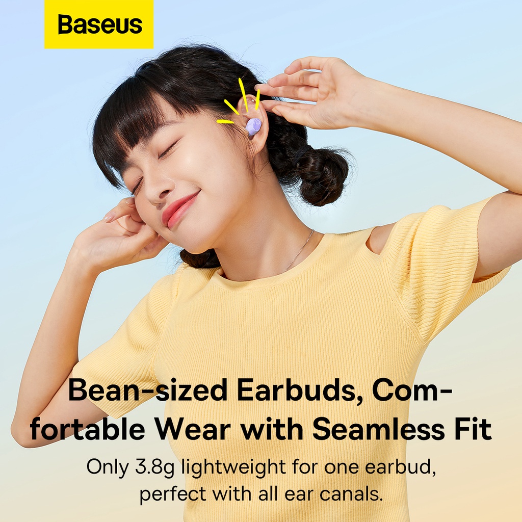 BASEUS TRUE WIRELESS BLUETOOTH EARPHONE MINI EARBUDS TWS WM02 / wm02 plus