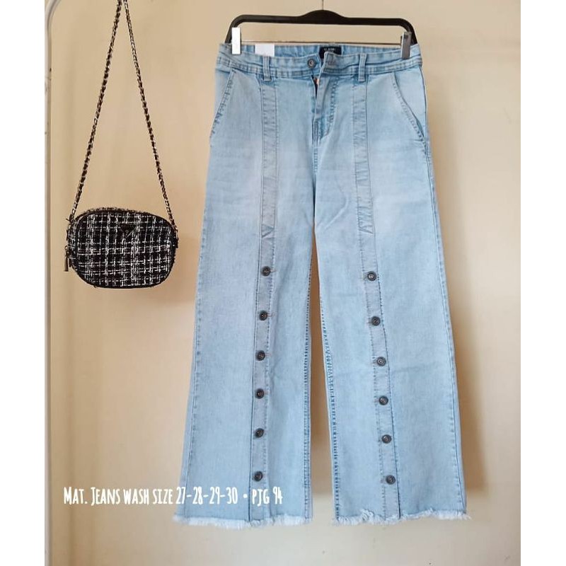 #1231 VJ KULOT IMPORT JEANS KANCING DEPAN