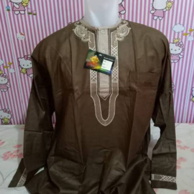  BAJU KOKO WADIMOR  LENGAN PANJANG SIZE XL BAHAN KATUN ADEM 