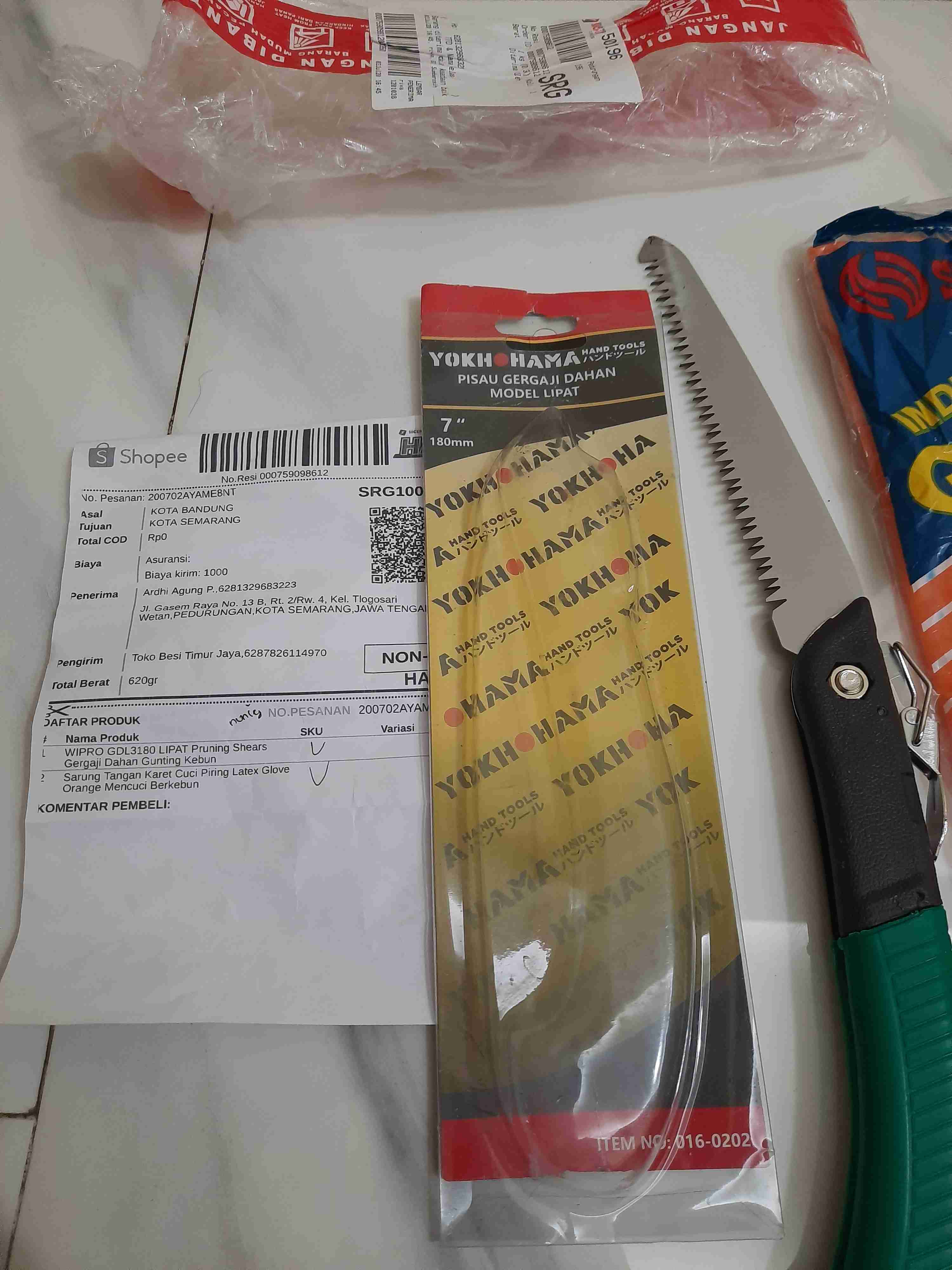 Wipro Gdl3180 Lipat Pruning Shears Gergaji Dahan Gunting Kebun