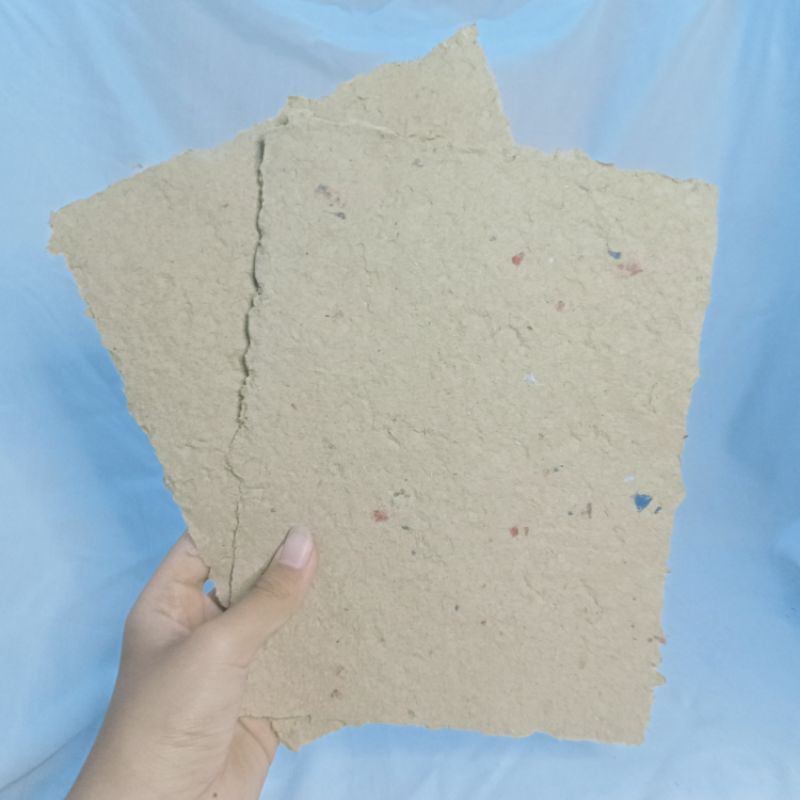 

KERTAS DAUR ULANG DARI KARDUS/ HANDMADE/ KERTAS A5