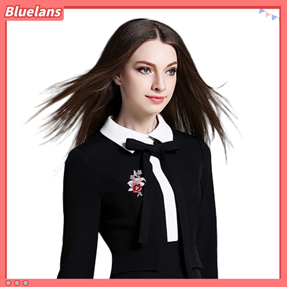 Bluelans Shiny Rhinestones Flower Jewelry Women Girls Fashion Scarf Shawl Brooch Pin