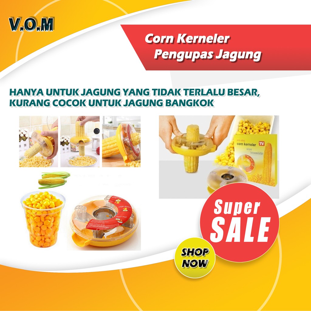 VOM-0346 Corn Kerneler Pengupas Jagung Donat / Perontok Jagung