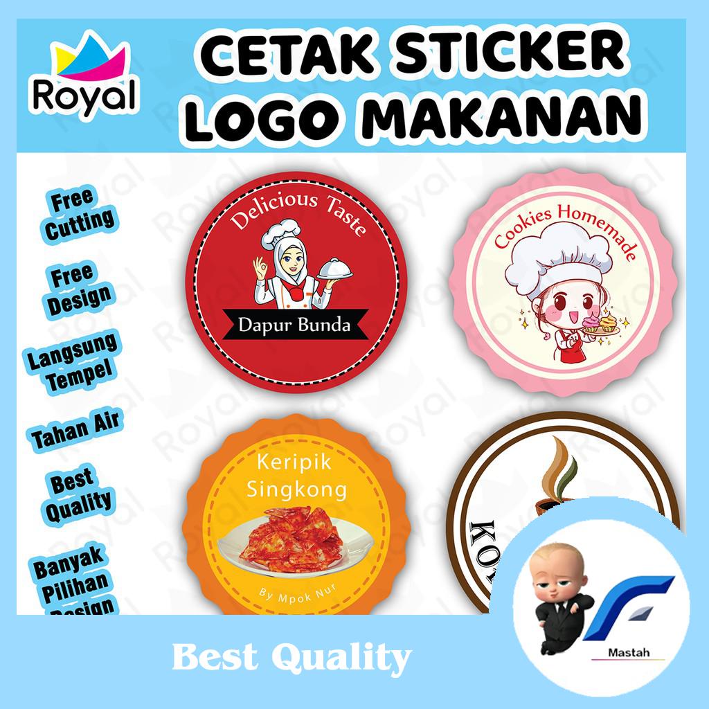 

FZR DIGIPRINT CETAK STICKER MAKANAN DAN MINUMAN LABEL KEMASAN STICKER LOGOBAHAN CROMOTIDAK ANTI AIR