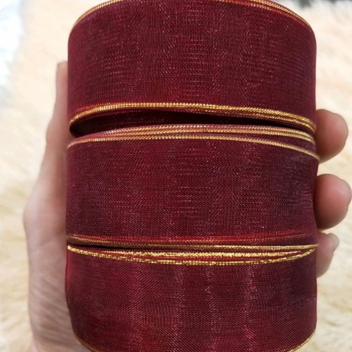 

Pita Organdi 1 inci Merah - Marun