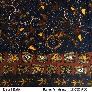 kain batik  warna  navy  gelap bahan primisima Shopee Indonesia