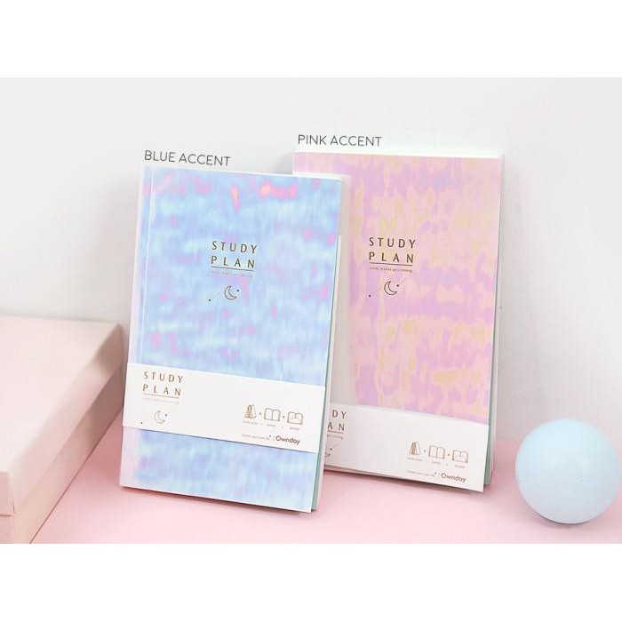 

Holographic Study Planner / Buku Catatan / Planner / Buku Tulis - Blue Accent