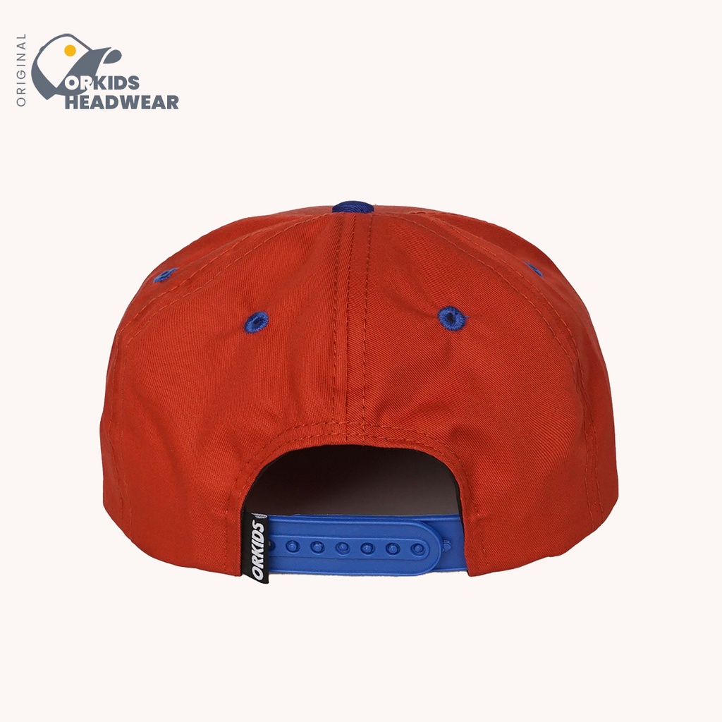 ORK689 Topi Anak Laki laki  Snapback Baseball Olet Red Brick-6