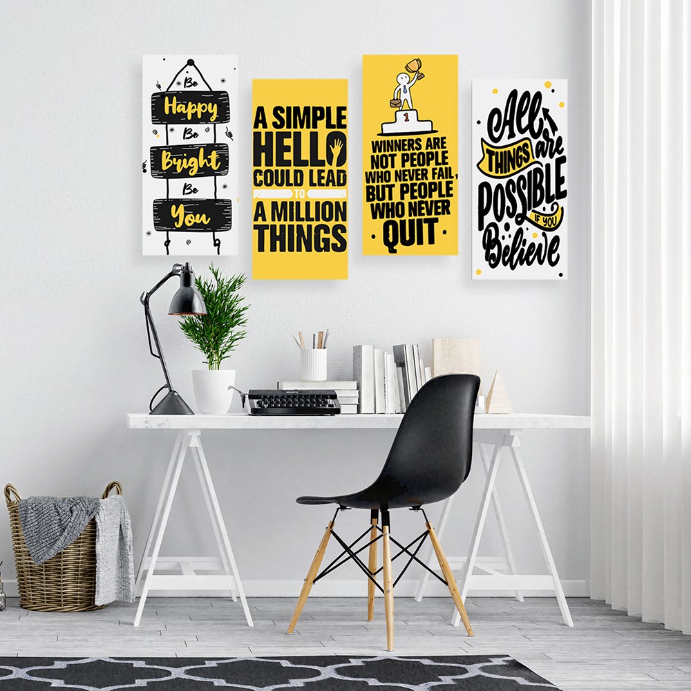 PAKET BUNDLE Poster Dnding Quotes Motivasi Hidup Coffe Quotes Cafe Vintage Wall Decor Hiasan Rumah