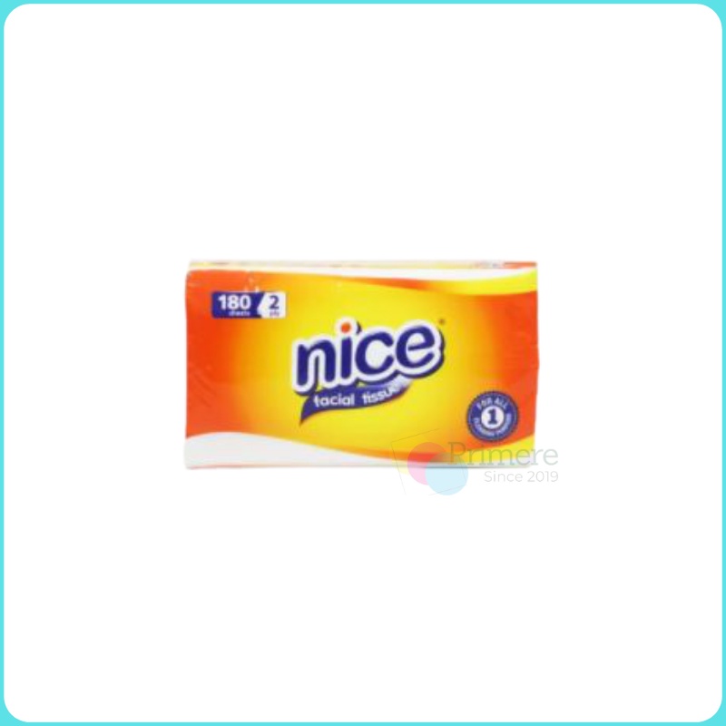 Tissue Nice 180 Sheet 2ply / Tisu Wajah Facial Tissue Clean Plus-Nice Tisue