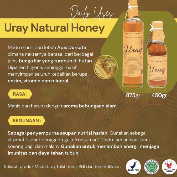 

MADU URAY NATURAL HONEY (450 GRAM) / MADU MURNI / PURE HONEY