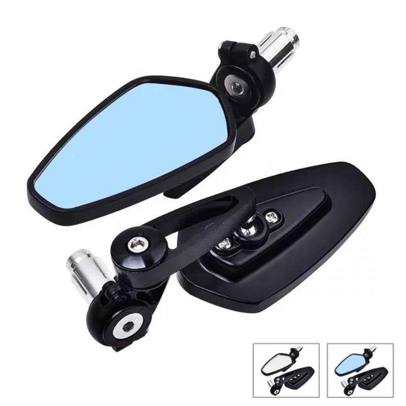 SPION JALU OVAL  KACA BIRU ORI NMAX XMAX LEXY AEROX VARIO PCX VESPA VIXION Dan Universal all motor