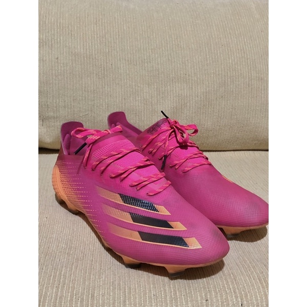 jual sepatu bola second original adidas x ghosted .1 pink size 43 1/3