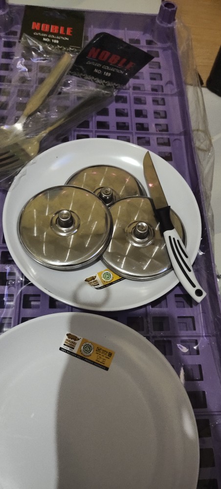 Sendok Makan / Sendok Stainless / Sendok Model Polos Tebal Noble 6 Pcs