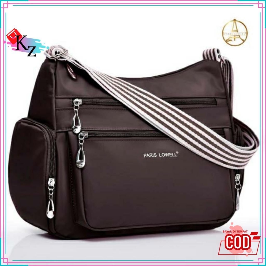 Tas Selepang Wanita Import Anti Air Paris Lowell Slingbag 8989
