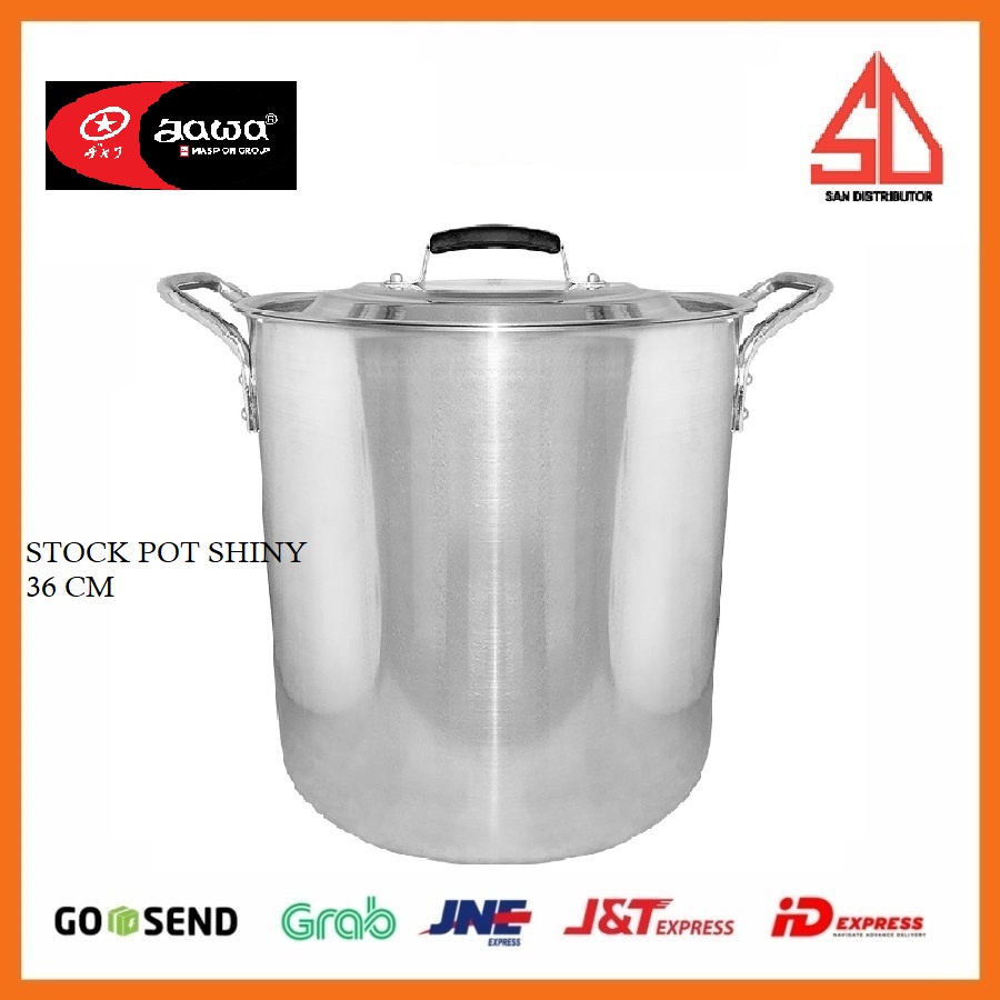 Stock Pot Shiny Polish alluminium jawa maspion 36 cm AIII-STPSP36