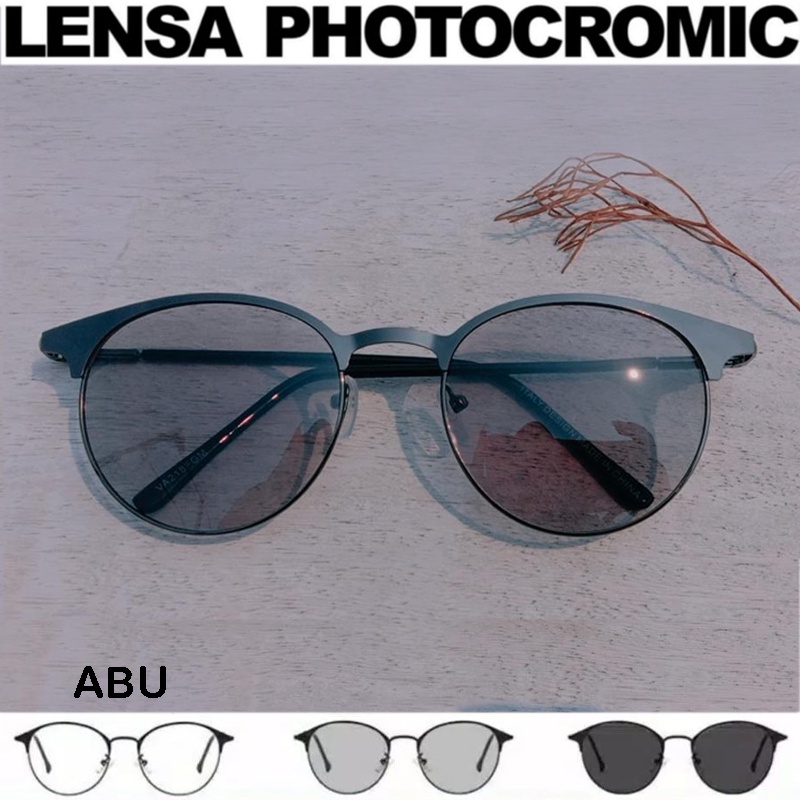 KACAMATA PHOTOCROMIC Terbaru/gratis lensa photocromic / kacamata wanita pria Kaca mata Photochromic Normal Tidak Minus / Plus / Kacamata Potokromik / kacamata Fashion Korea