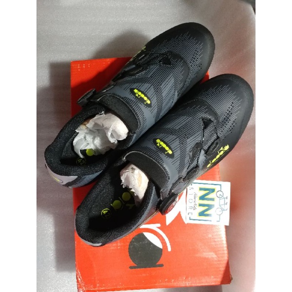 Sepatu cleat RB Diadora Aero Black sepeda gowes