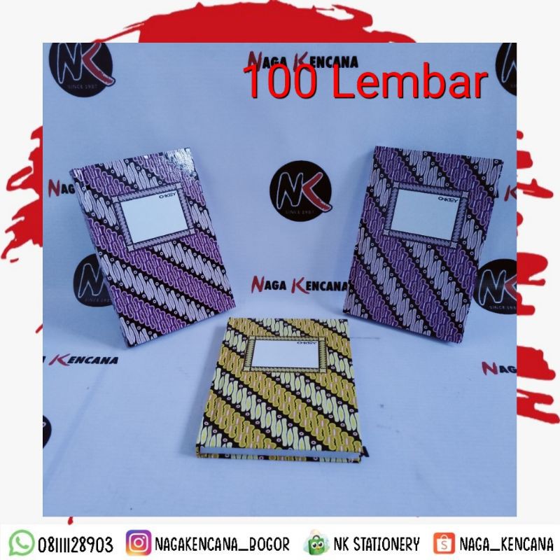 

Buku Hardcover Octavo Okey 100 Lembar