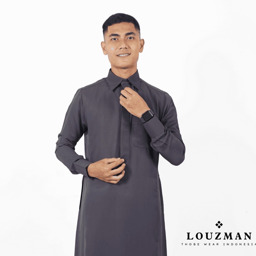 Louzman Thobe / Tub / Gamis / Jubah Slimfit Dewasa