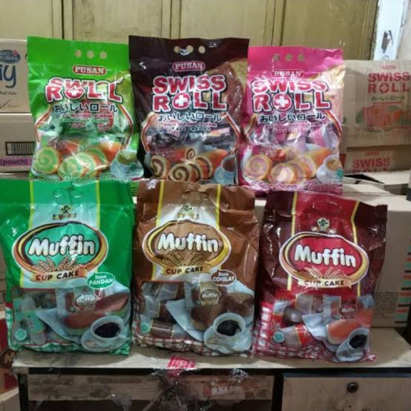 

Pusan Muffin Cup/Swiss Roll Cake (isi 20)