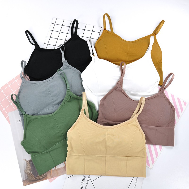 AGG-227 Bra Polos Warna / Pakaian Dalam Wanita Bra Polos Yoga Bra Push Up Tanpa Kawat Sport Bra Impo