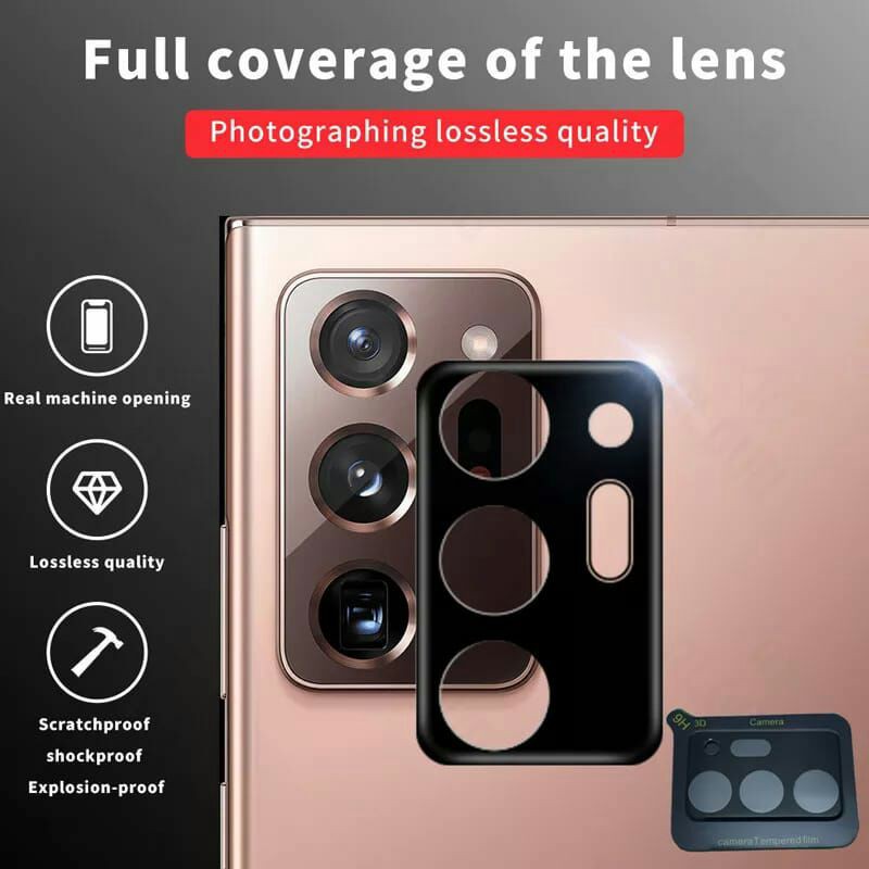 TEMPERED GLASS PREMIUM 3D 9H SAMSUNG NOTE 20 ULTRA PELINDUNG LENS CAMERA