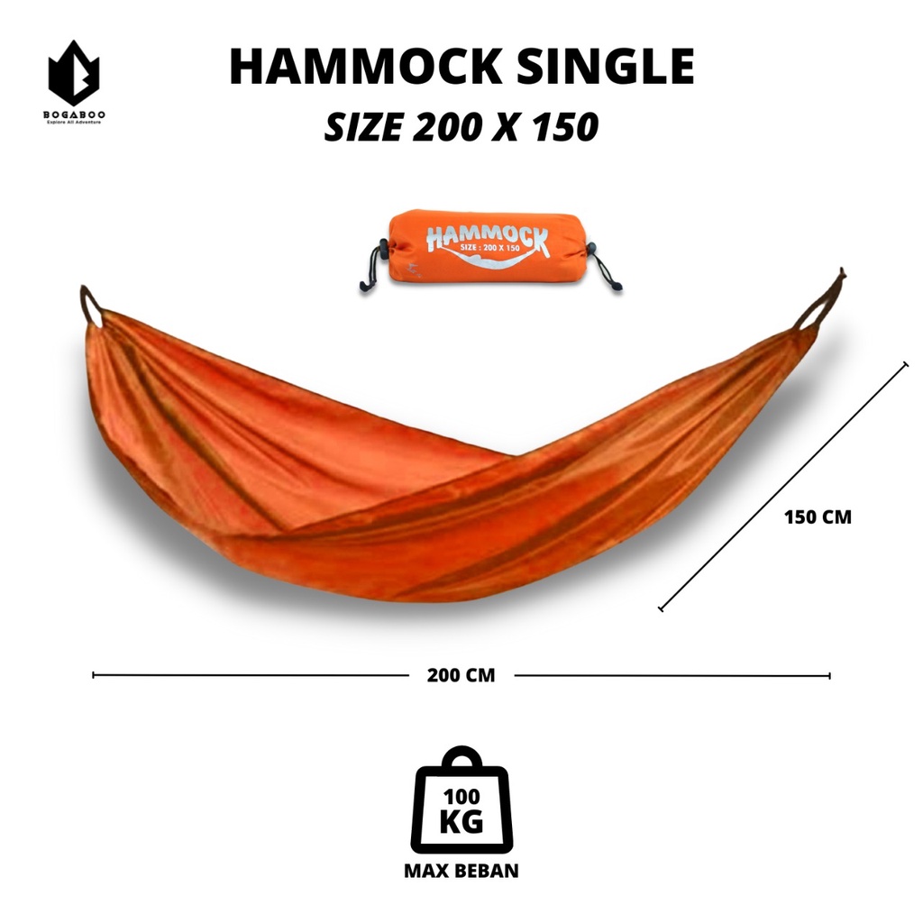 Hammock 200 x 150 cm dapet webing KUAT - ayunan gantung TEBEL - hammock - hamok - hammok - hemuk - hamuk - hemuk - hemok - hammock