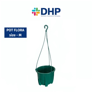 Pot Flora M (D=19,5cm ) / Pot Plastik Gantung / Pot Tanaman Gantung