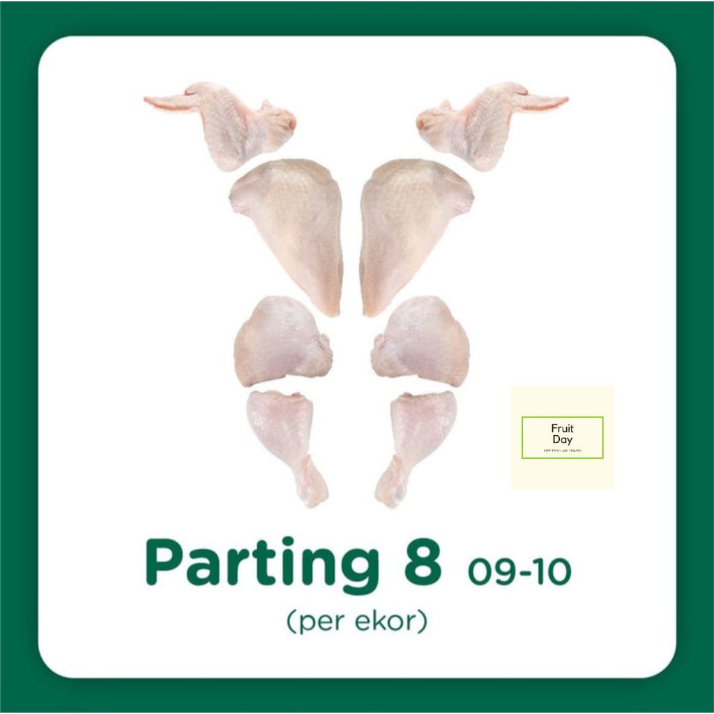 Ayam Segar Belfoods Frozen Potong 8 ukuran 900-1000