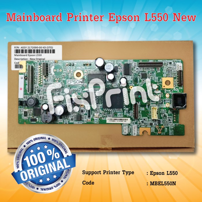 Board Printer Epson L550, Mainboard L550, Motherboard L550 New Original, Part Number 2172091-00