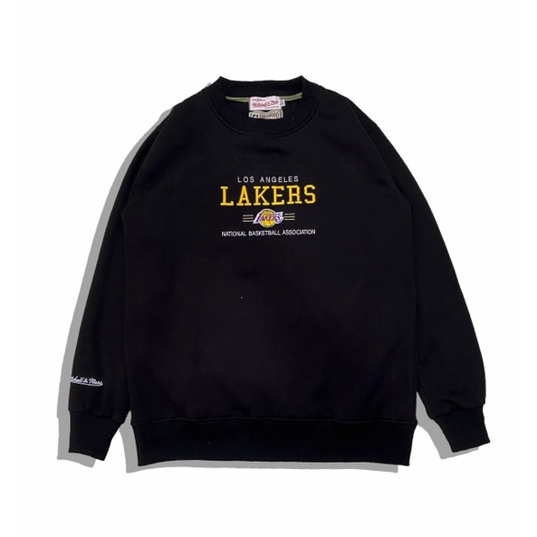 Crewneck Sweater Lakers Bordir Premium