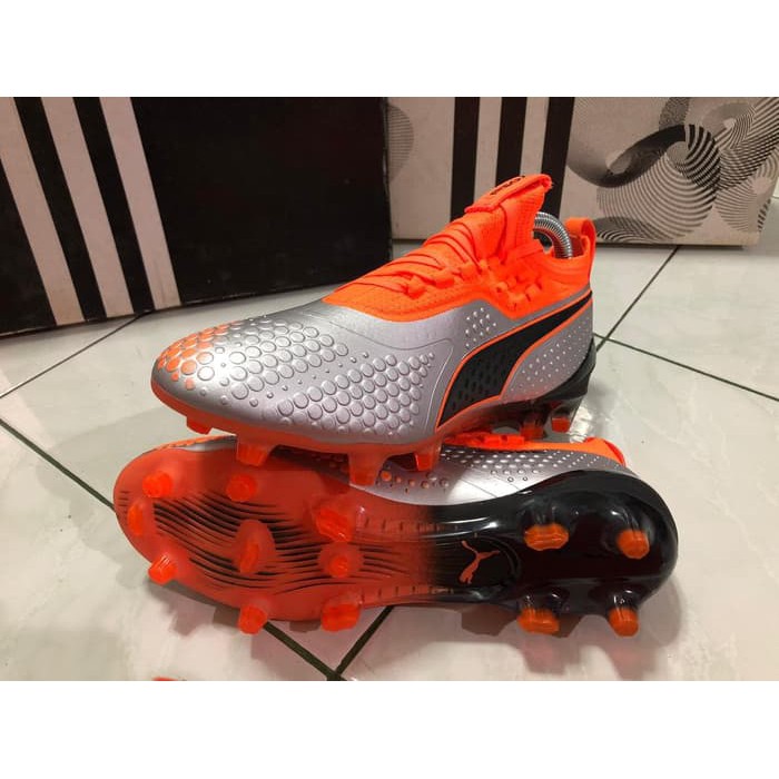 Soccer Puma ONE 18.1 FG - Silver Orange