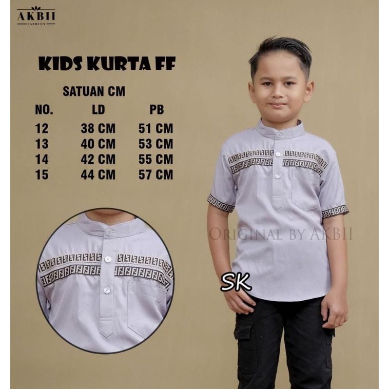 Koko Kurta Anak Lengan Pendek Bahan Toyobo Murah Terbaru