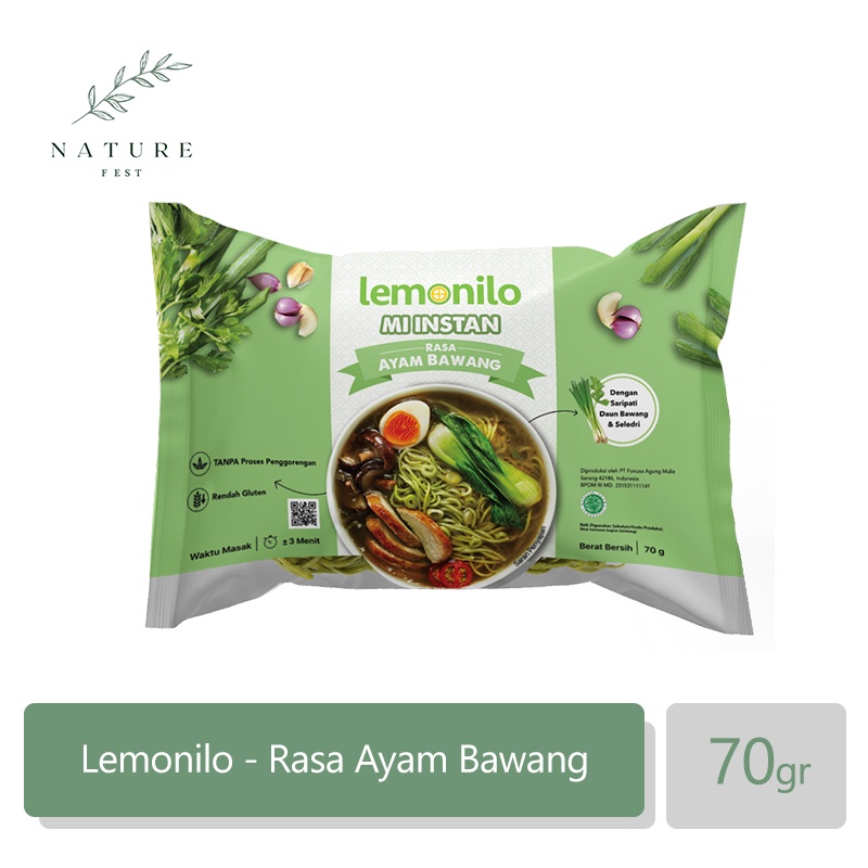 

Mie Instan Kuah Lemonilo Rasa Ayam Bawang / Healthy Instant Noodle