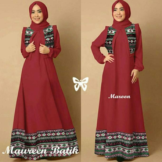 Gamis / Pakaian wanita muslim Maureen Batik Syari