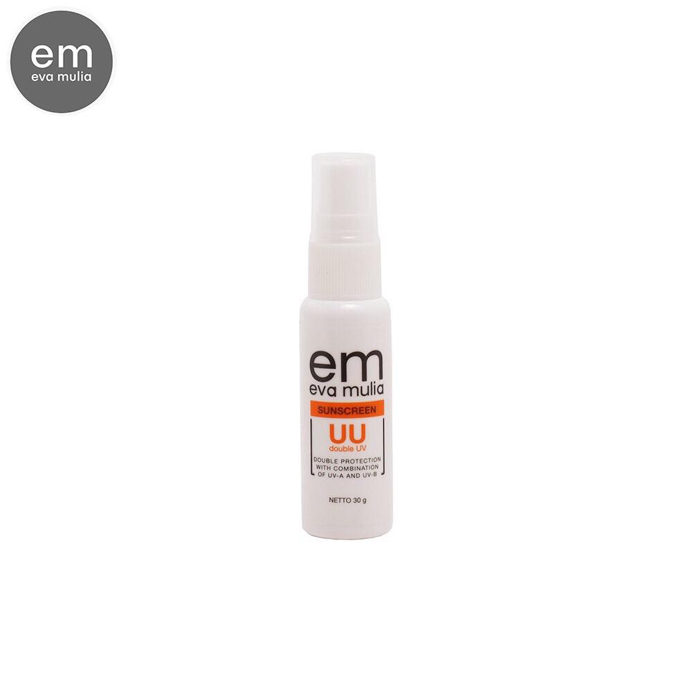 SUNSCREEN DOUBLE UV UU 30gr EVA MULIA