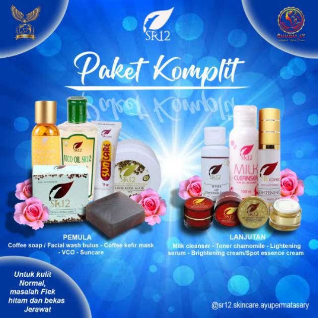 Paket komplit Skincare sr12 murah