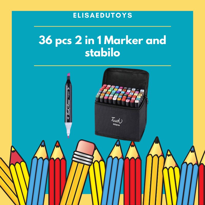 

spidol double marker and stabilo